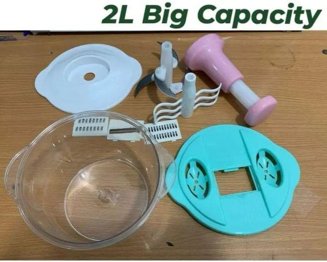9-in-1 Manual Chopper – Vegetable, Meat & Salad Cutter with Blender & Shredder Martendar