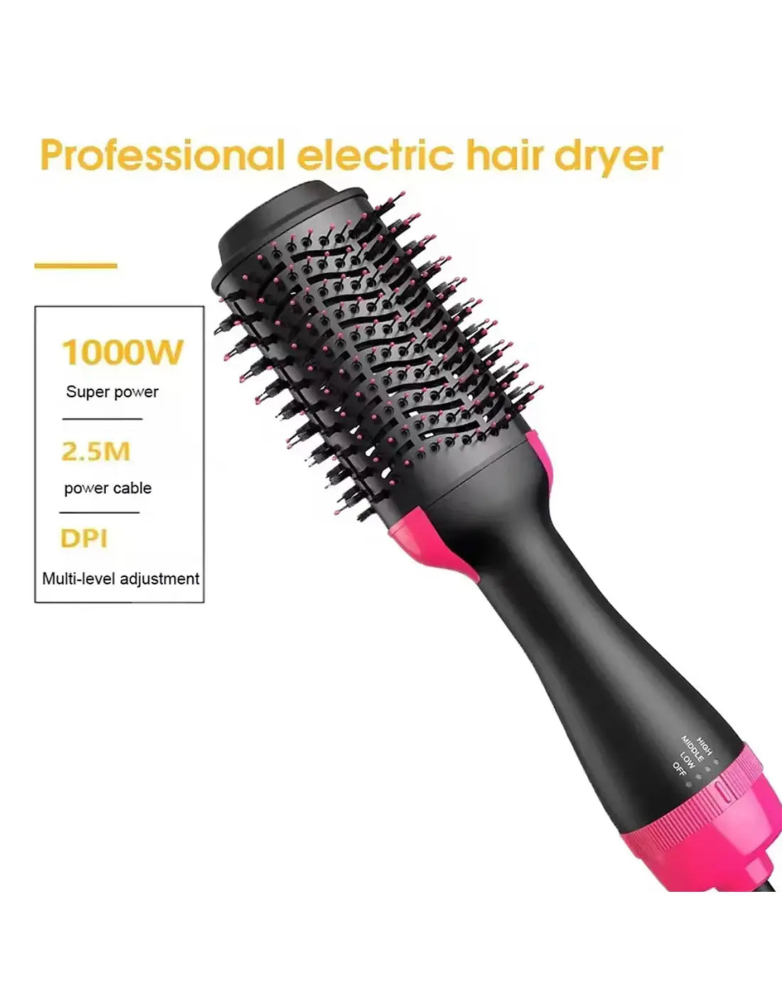 One Step Hot Air Brush – Best Blow Dryer Brush, Hair Straightener & Styler