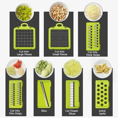 Multifunctional Vegetable Cutter – Chopper, Slicer & Grater