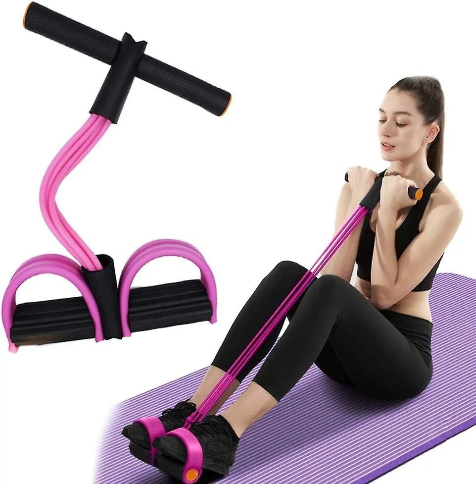 Tummy Trimmer – Foot Pedal Elastic Resistance Band (Random Color)