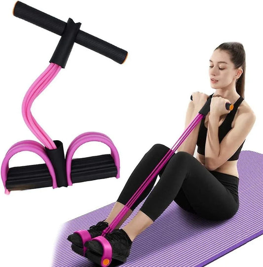 Tummy Trimmer – Foot Pedal Elastic Resistance Band (Random Color)